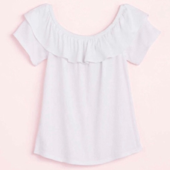 LOFT Tops - NWT LOFT Off The Shoulder top WHITE XS